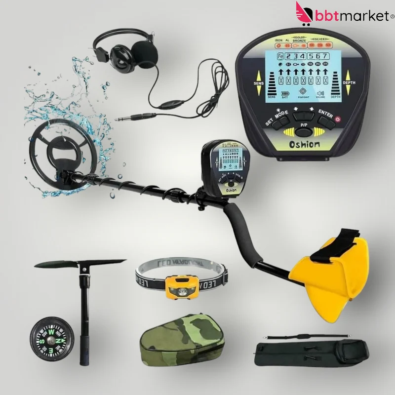 Weihnachtsgeschenk Profi LCD Metalldetektor Gold Metal Detector Wasserdicht set