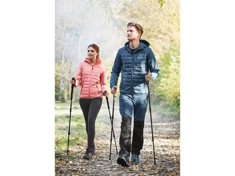 2x Nordic Walking Stöcke Teleskop 64-135 cm – Alu Antischock mit Korkgriff