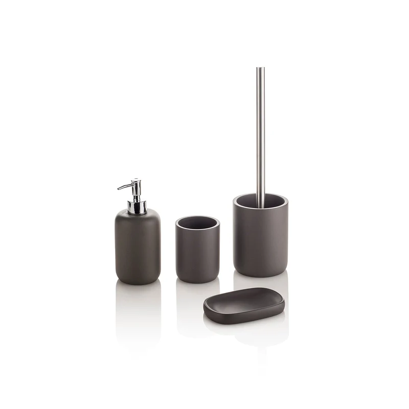 Set bagno 4 pezzi PRAIA | Grigio