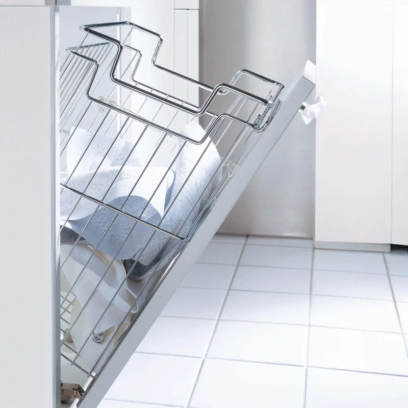 Einbau Wäschekorb für Schrank - Kippmechanik
