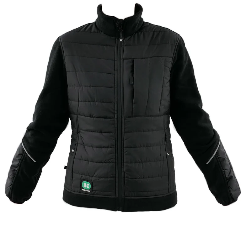 Fleece-Jacke, schwarz
