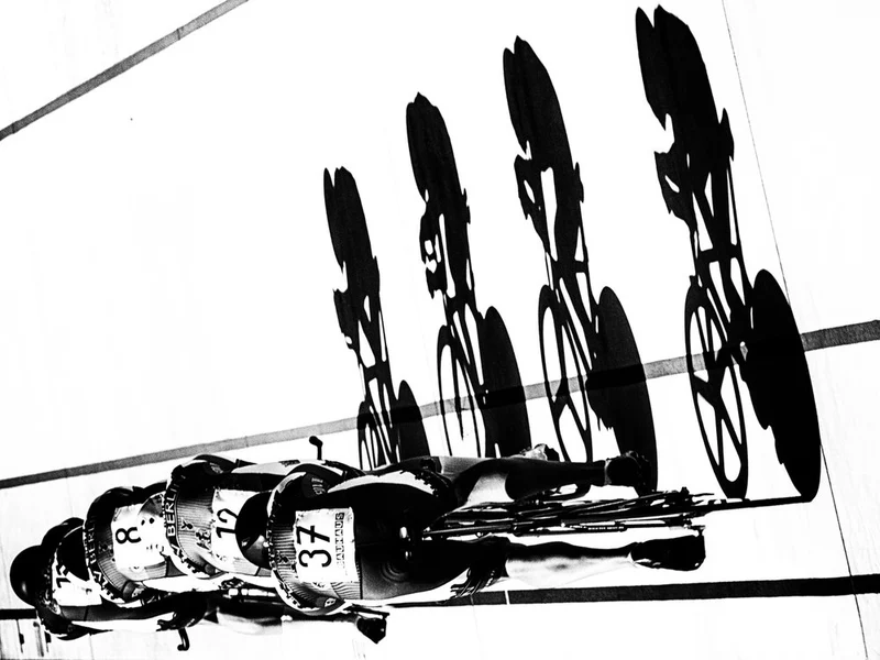 Track Cycling Shadows