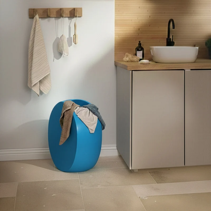 Buc Azzurro - Cesto portabiancheria di design