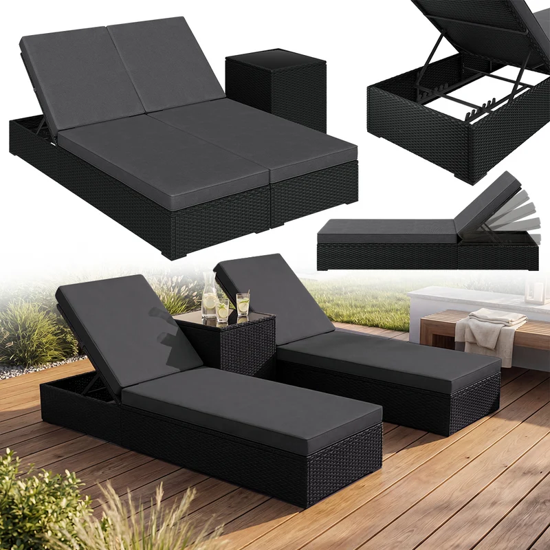 Gartenliegen Lounge Set 'Solaris'