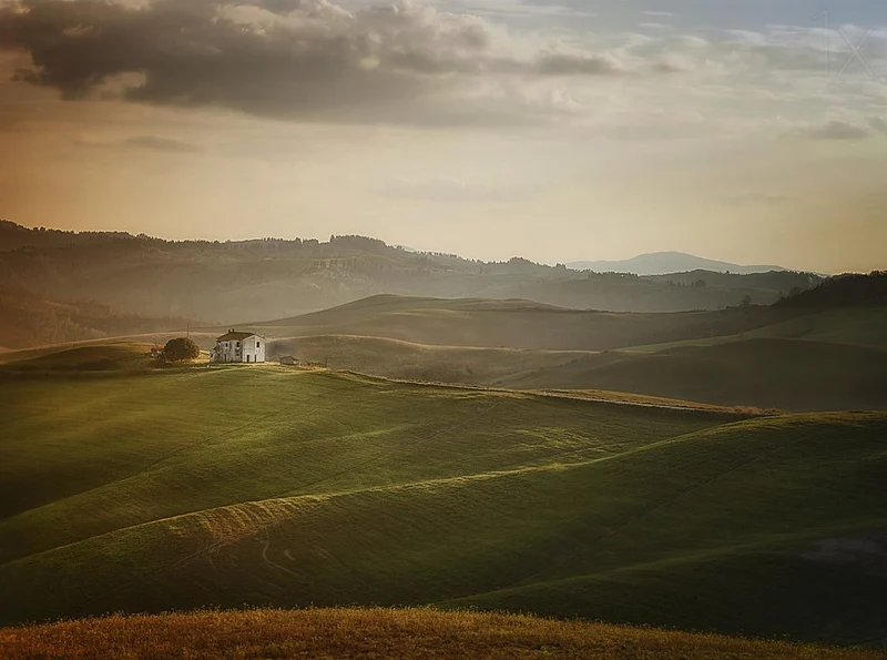 Misty Tuscan Farmhouse