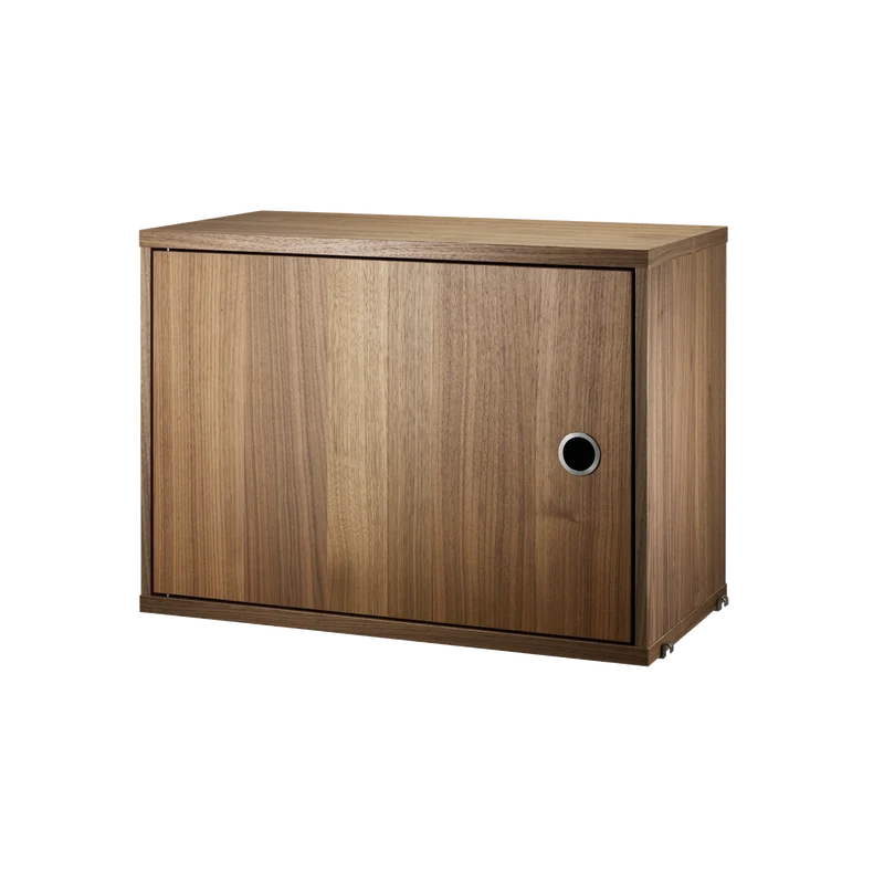 Schrank mit Schwenktür 58x30cm Walnuss – String Furniture