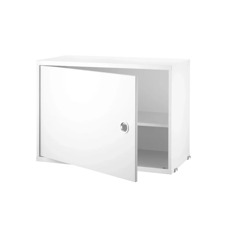 Schrank mit Schwenktür 58x30cm Weiß – String Furniture