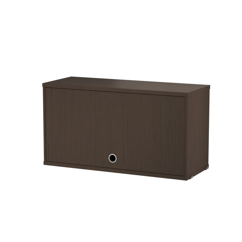 Schrank mit Klapptür 78x30cm Eiche dunkelbraun – String Furniture