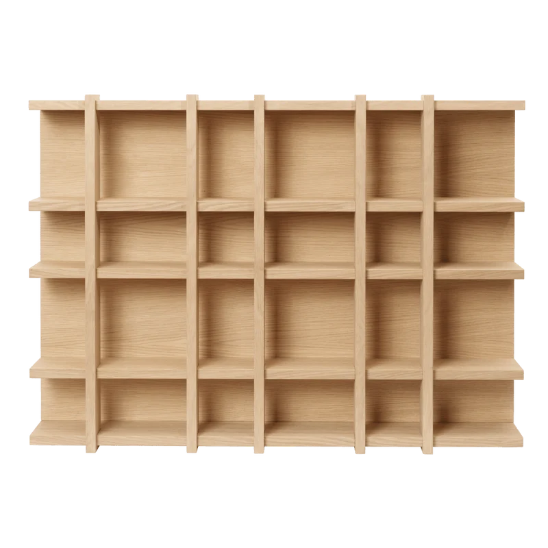 Wandregal Tilem - 6x4 - Natural Oak - ferm Living