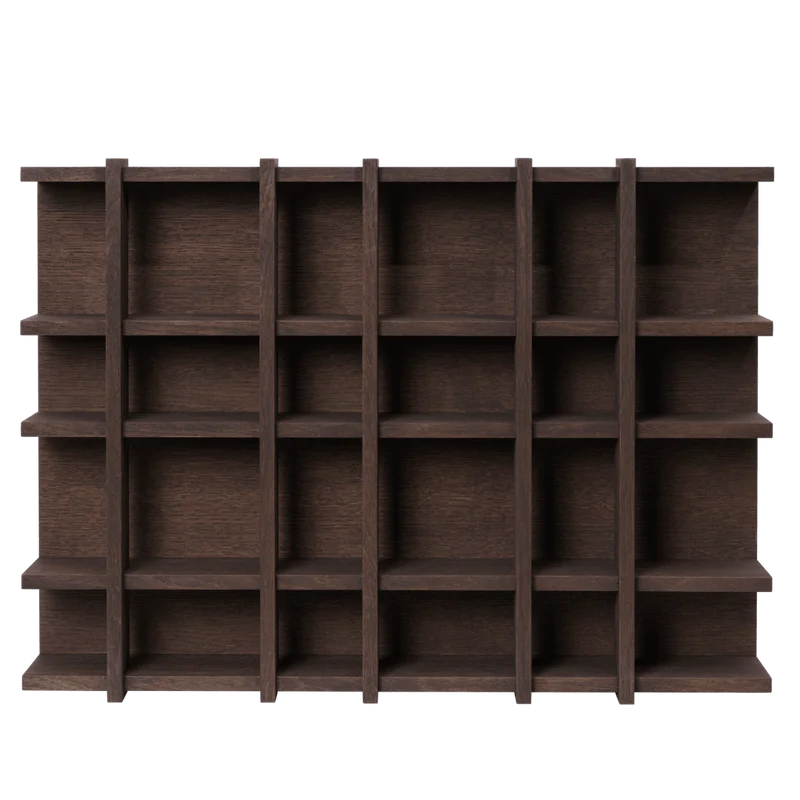 Wandregal Tilem - 6x4 - Dark Stained Oak - ferm Living