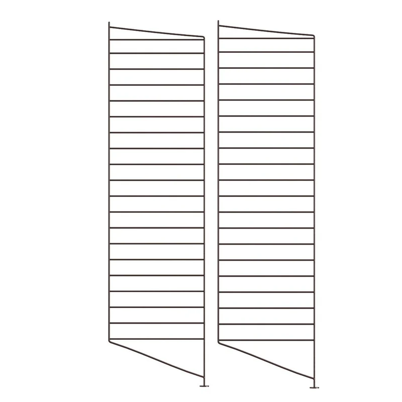 Bodenleiter 2er Set Dunkelbraun 115x30cm - Regalsystem - String Furniture