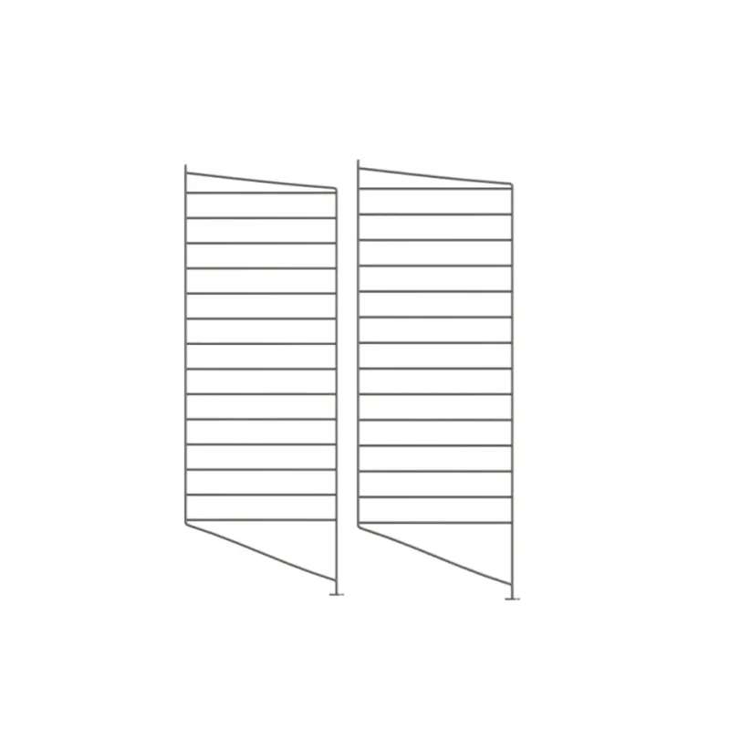 Bodenleiter 2er Set 85x30cm Dunkelgrau - String Furniture