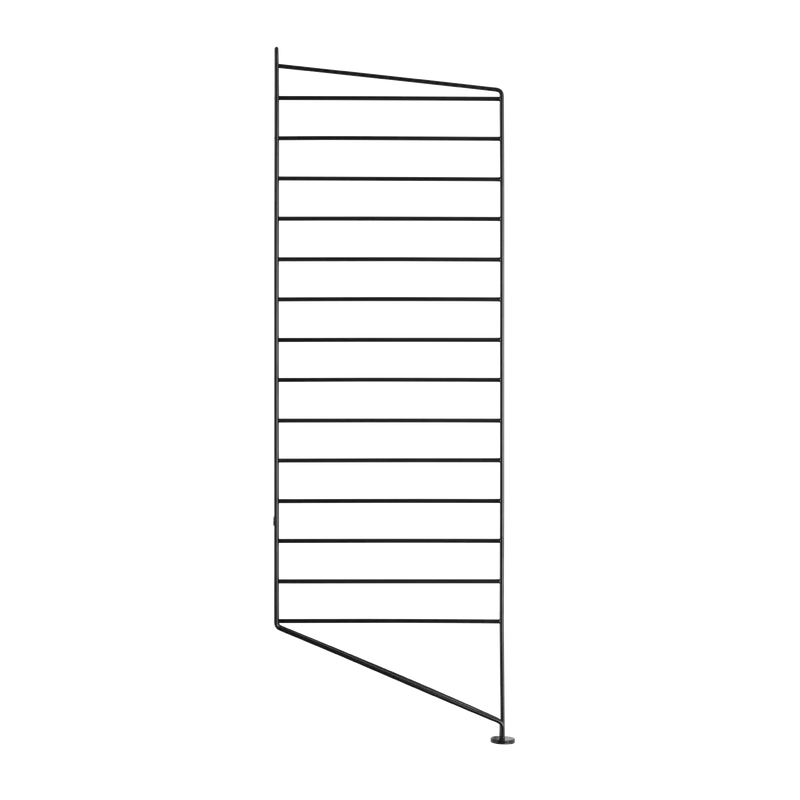 String Furniture Bodenleiter Regalsystem – 85 × 30 cm, Schwarz