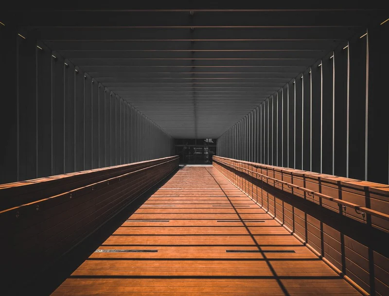 Long Wooden Walkway