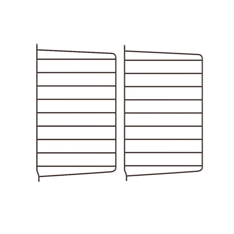 Wandleiter 2er Set Dunkelbraun 50×30 cm – String Furniture Regalsystem