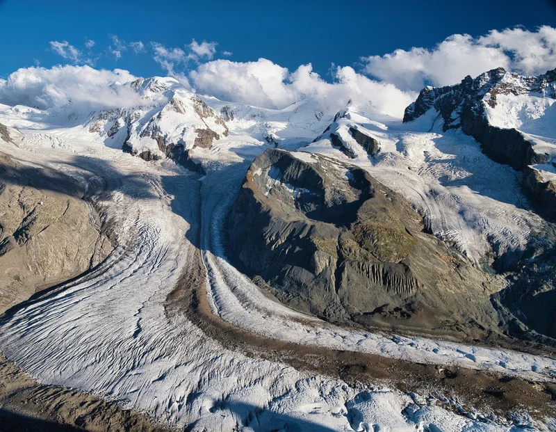 Majestic Alpine Glacier