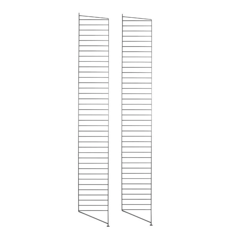 Bodenleiter 2er Set 200x30cm Schwarz - Regalsystem - String Furniture