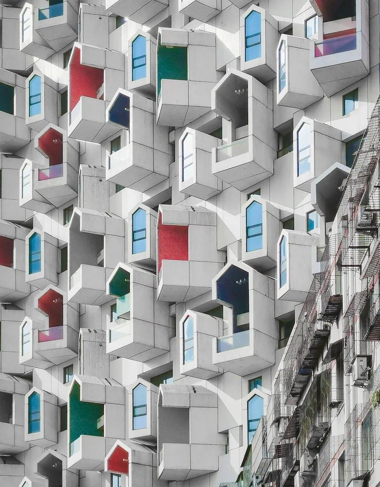 Colorful Geometric Architecture