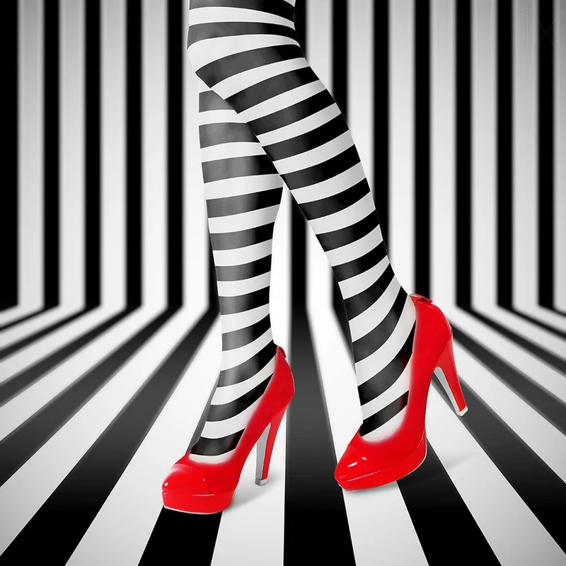 Red Heels Optical Illusion
