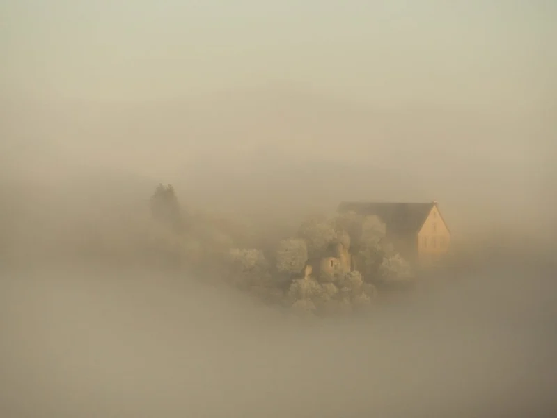 Foggy Morning House