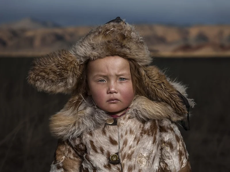 Young Mongolian Gaze