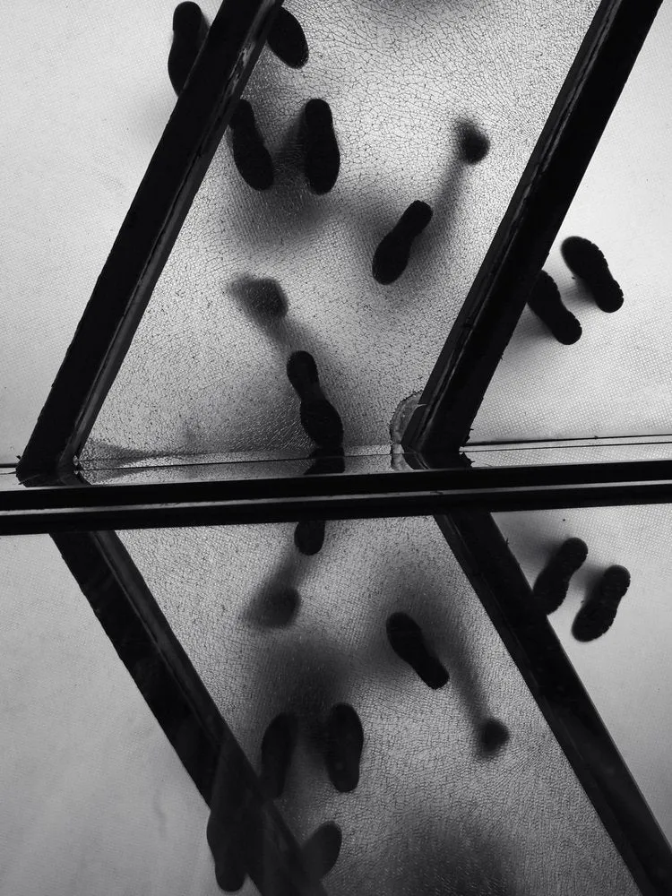 Abstract Footsteps Above