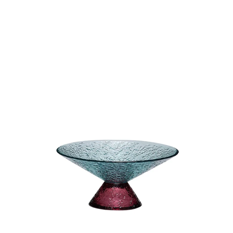 Glasschale Bonbon Medium Rot/Blau - Hübsch Interior