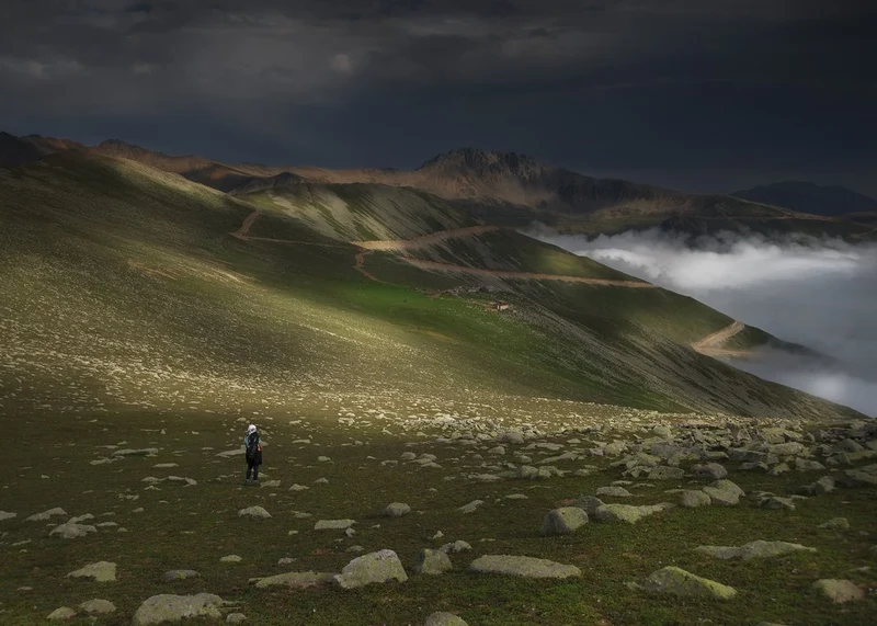 Solitary Mountain Light