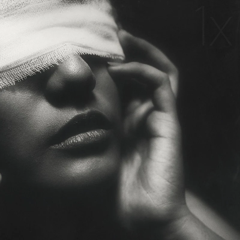 Pensive Blindfolded Woman
