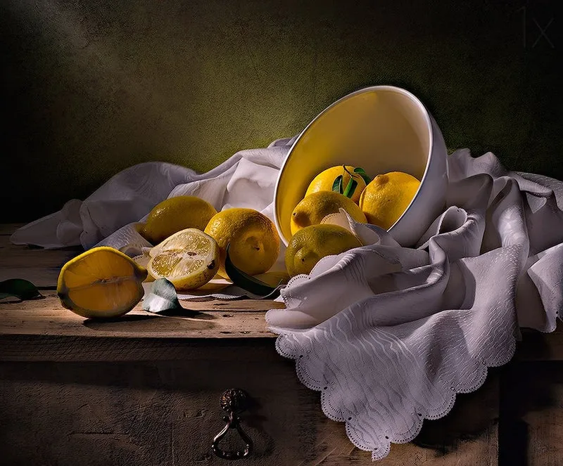 Rustic Lemon Still Life