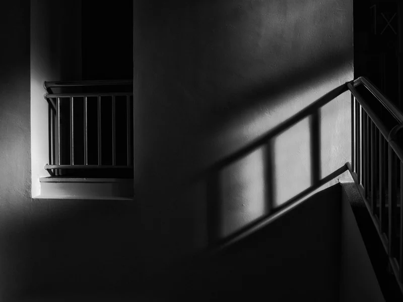 Dramatic Staircase Shadows