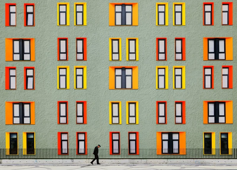 Colorful Building Facade