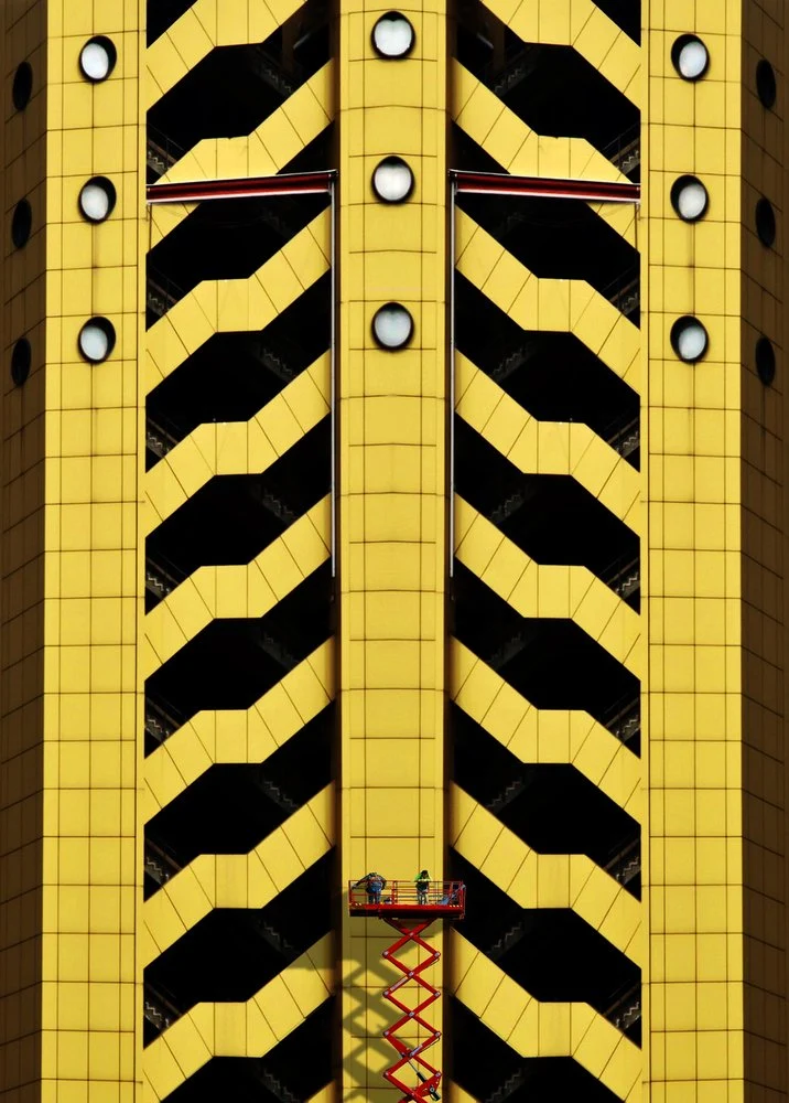 Yellow Black Facade