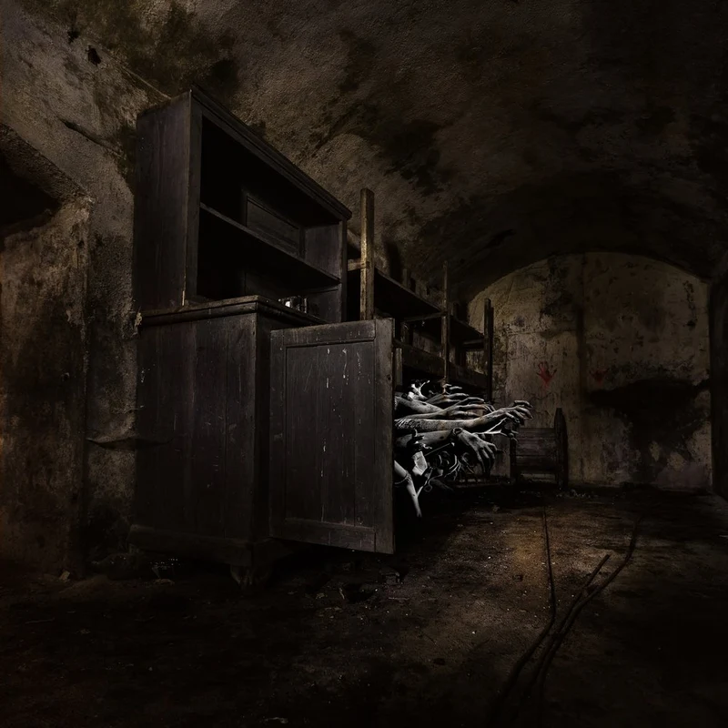Reaching Hands Dark Cellar