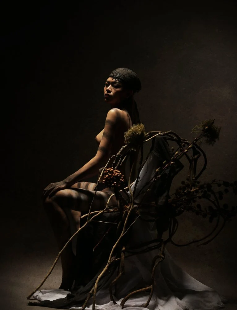 Dramatic Nude Tribal Portrait