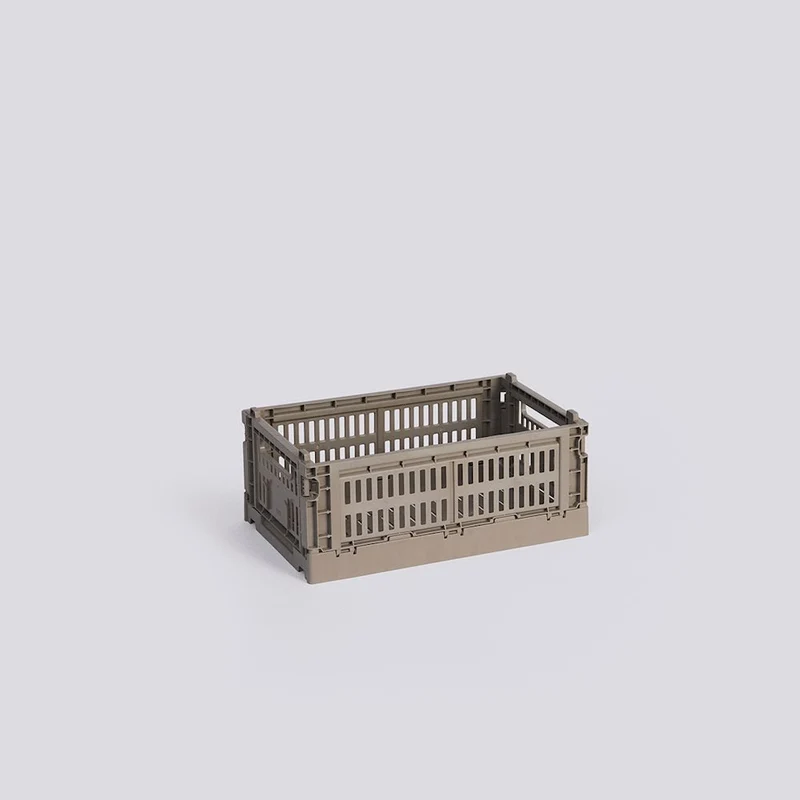 Aufbewahrungsbox Colour Crate Small, Warm Grey - HAY