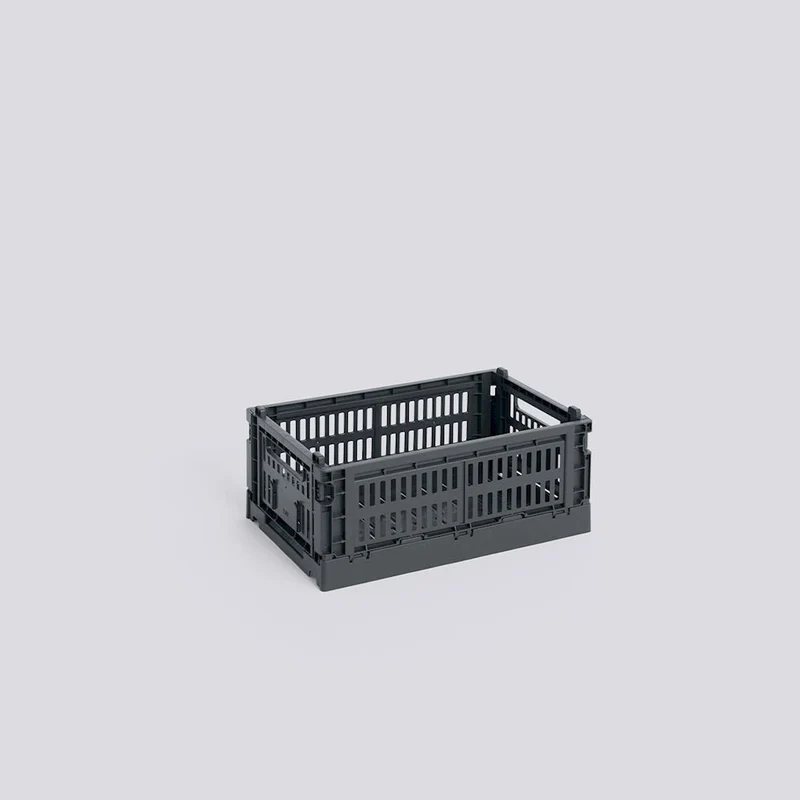 Aufbewahrungsbox Colour Crate Small, Charcoal - HAY