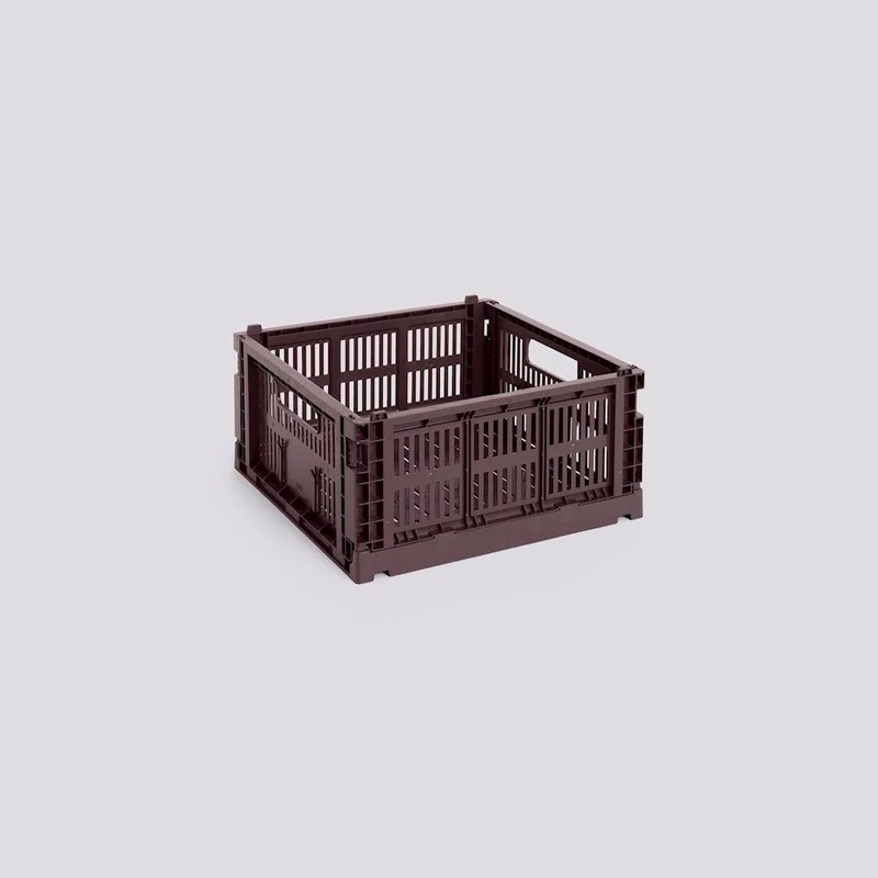 Aufbewahrungsbox Colour Crate Medium Square, Bordeaux - HAY