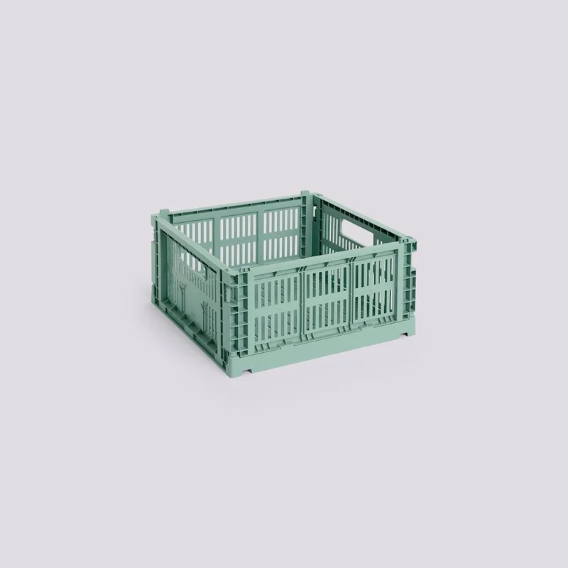 Aufbewahrungsbox Colour Crate Medium Square, Sage Green - HAY