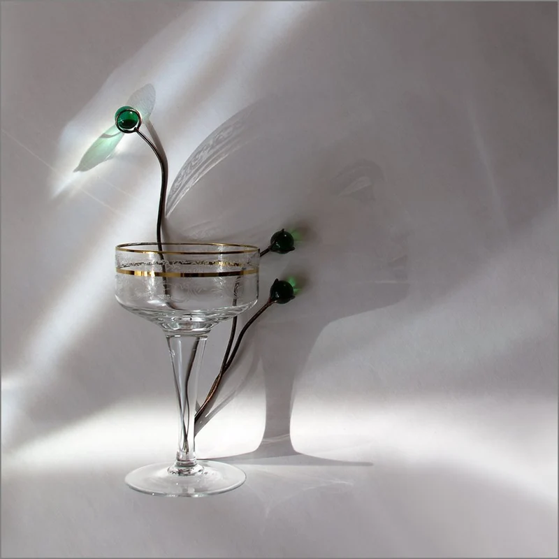 Elegant Glass Shadow Play