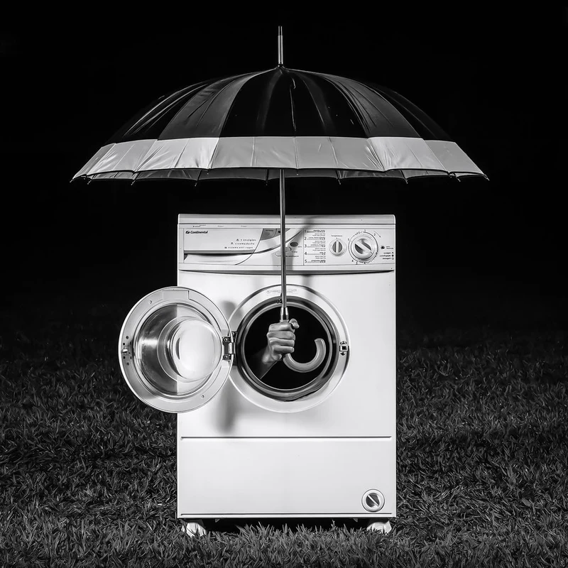 Umbrella And Washing Machine