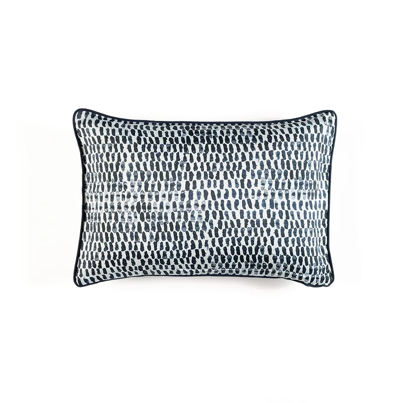 Élitis Kissen Soria, noir (blau-schwarz)