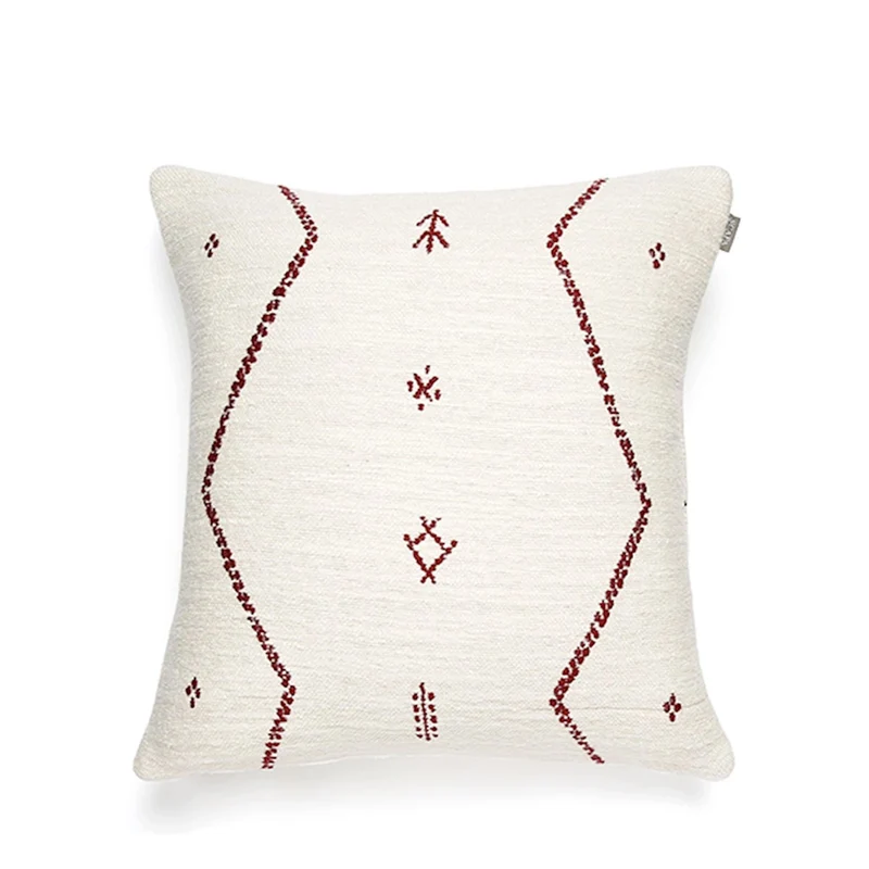 Scapa Home, Kissen Berber, Off White-Burgundy
