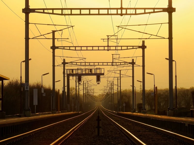 Train Tracks Golden Hour
