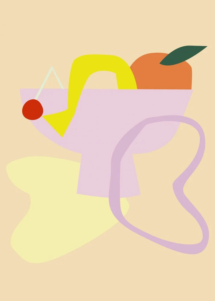 Abstract Fruit Bowl