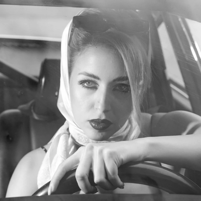 Retro Woman Driver