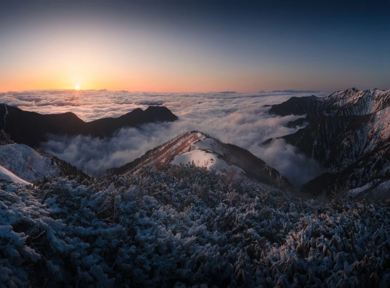 Sunrise Over Cloud Sea