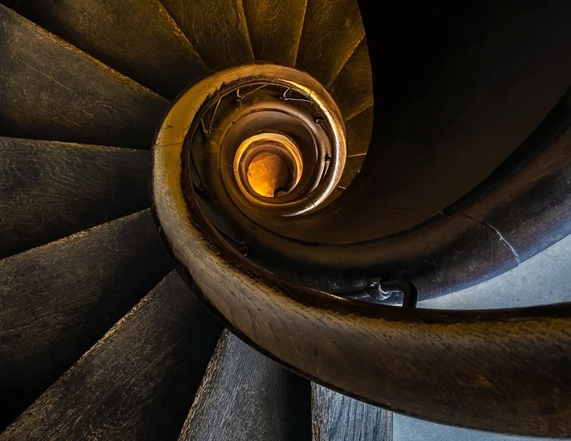 Golden Spiral Staircase