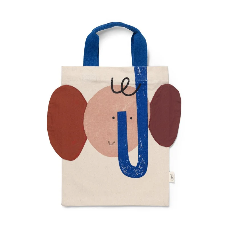 D/7/3Jutebeutel Elephant Tote Bag Kids - ferm LIVING