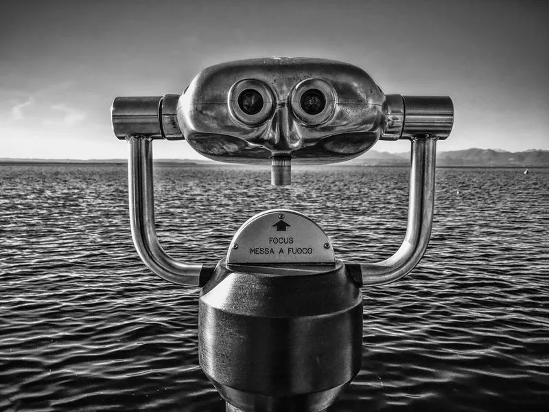 Watchful Viewer Over Water